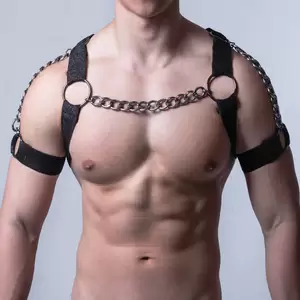 Male Costume Porn - Gay Porn Faux Leather Costume Underwear Clubwear Chest Harness Male Body  Harness | eBay