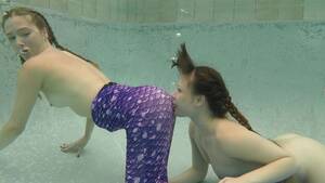 Lesbian Underwater Sex - Mermaid Sex--Underwater Lesbian Tryst: Alison Rey and Star Nine deep and  wet underwater - UMD