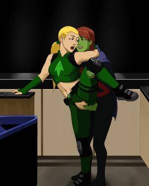 Dc Artemis Sex - Artemis really likes the fact that Megan can change some parts of her body  so they both could get some pleasure â€“ Young Justice Hentai