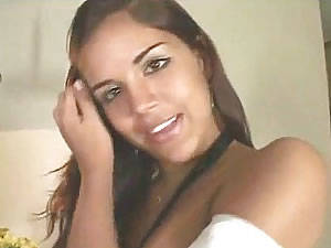 face dick shemale - Sexy teen tranny jerks off dick and cums