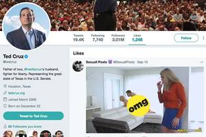 Definitely Not Porn - Ted Cruz Says It Was A Staffer, And Definitely Not Him, Who Hit Like On A  Porn Tweet