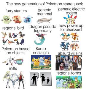 Legendary Pokemon Xy Porn - The new generation of Pokemon starter pack : r/starterpacks
