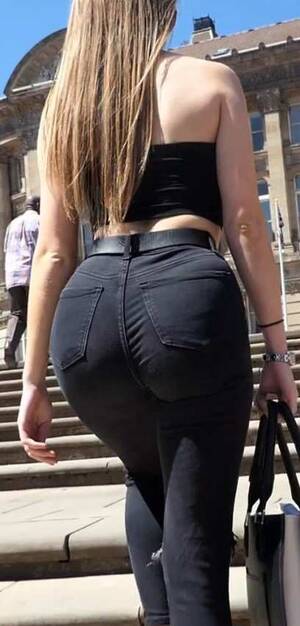 Ass Black Jeans - Black Jeans Blonde Candid Ass â€“ Sexy Candid Girls