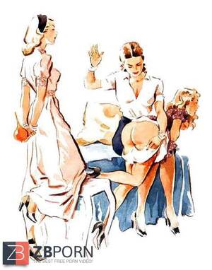 Enema Art Porn - Thematic Drawn Porn Art trio - Enema - ZB Porn