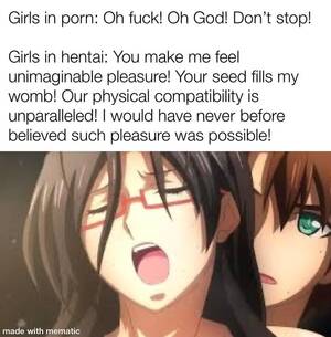 Anime Hentai Sex School - Anime hits different : r/memes