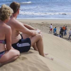 canary islands nude beach sex - Ebola crisis: Boat of west African migrants sparks scare on Gran Canaria  nudist beach | The Independent | The Independent