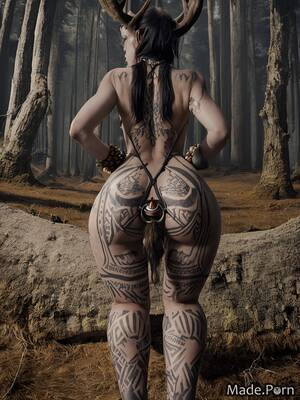 Deer Anal - Porn image of forest big ass dark fantasy anal fur deer horns tribal  created by AI