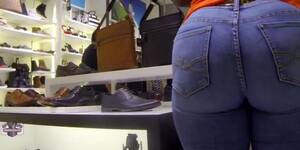 Black Ass Jeans - Ebony Booty In Tight Jeans - Tnaflix.com