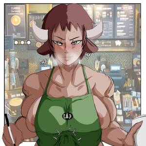 hentai starbucks - A Minotaur works at a Starbucks comic porn | HD Porn Comics