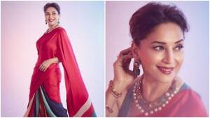 madurey dixit hindi actress nude - Madhuri Dixit in Rs 24k red saree is classy and elegant in new pics. See  for yourself - India Today