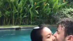 fuck asian couples by pool - Indonesian couple sex in the pool - Porn300.com