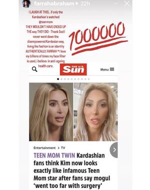 Kim Kardashian Ass Captions - Kardashian compared to Farrah : r/TeenMomOGandTeenMom2