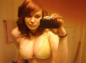 chubby big tit cell phone self shot nudes - busty amateur self shots from pinterest, awesome self-shot boobies in the  mirror with DD cups