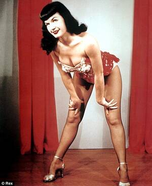 Bettie Page Hardcore Porn - Death of a pin-up legend: Bettie Page, the teacher-turned-model who both  titillated and outraged 1950s America, dies of a heart attack | Daily Mail  Online