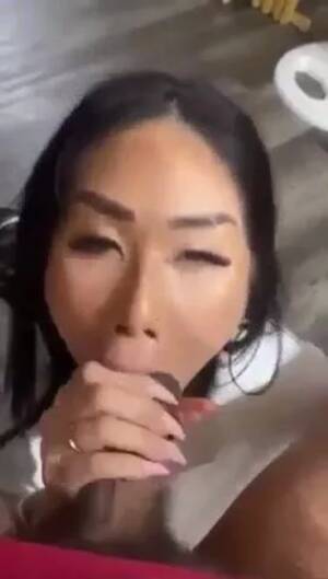 Big Asian Cock Blowjob - Asian Hottie Gives a Sexy Blowjob For Her Bf Big Fat Cock Video