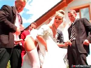 hot blonde gangbang wedding - 
