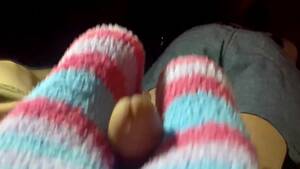 fuzzy sock footjob - Fuzzy Sock Footjob | Sex Pictures Pass