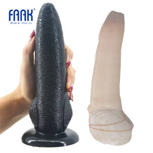 black dildo suction basic - FAAK animal dildo with suction cup panopea abrupta design sex toys for  women anal massage porn