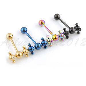 erotic body jewelry porn - Image is loading 4pc-14G-5-8-034-Titanium-Anodized-Steel-