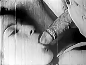 1930 vintage hairy pussy - Husband Licks Wife's Hairy Pussy: 1930s Classic Spouses Fucking Hard