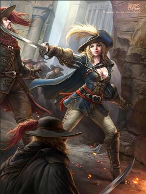 Art Blonde Female Pirate Porn - \