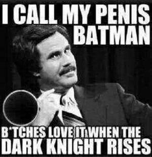 Nasty Dirty Sex Memes - Penis, batman, love it, dark knight rises