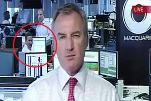 news - Man gets caught looking at porn on live TV