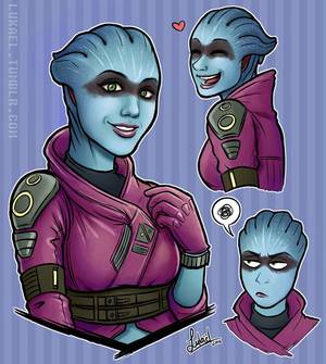 Mass Effect Asari Stripper Porn - Hyped about the Mass Effect Andromeda gameplay trailer released today, had  to draw the cute raccoon asari! ME:A - Raccoon Asari