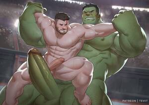 Hulk Gay Porn - Hulk Vs Thor (by Tevit) - Gay Porn Comic