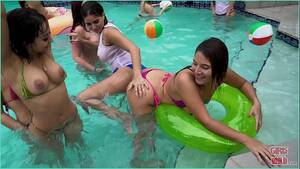 lesbian pussy pool - GIRLS GONE WILD - Young Latin Lesbians Have A Pool Party, Then Eat Pussy -  XVIDEOS.COM