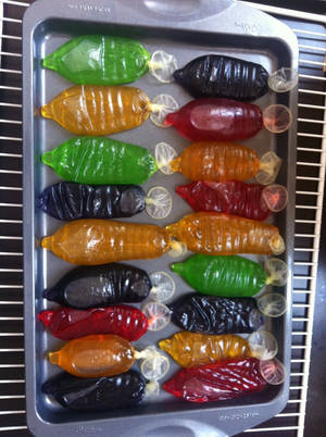 comdons pole in a real party sex - Bachelorette Party Idea - instead of making traditional Jell-O shots use  condoms instead! Much more fun and what a better occasion!