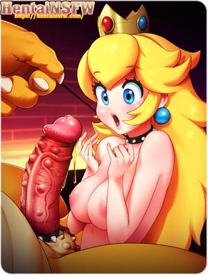 big breasted princess peach hentai - Uncensored oppai hentai game porn art of Super Mario Bros princess Peach  about to get her big tits fucked. - Hentai NSFW
