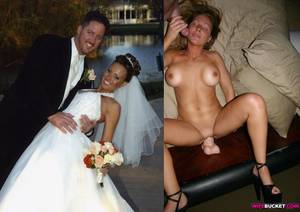 Bride Nude Before And After Sex - We all know what happens after the wedding but here's a before-after sex  photo from this hot couple just in case ...