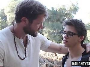 Men With Glasses Porn - Big dick gay oral sex with cumshot