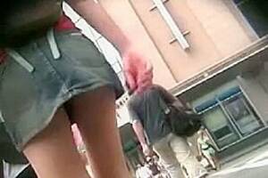 legs upskirt voyeur - Upskirt voyeur videos show a perky chick with seductive legs.