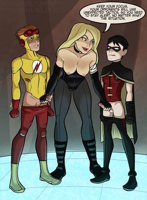 Black Canary And Batman Porn - Rule 34 - age difference batman (series) big breasts black canary black  canary (young justice) black hair blonde hair blue eyes breasts out collar  dc dcau dick grayson dinah lance double handjob
