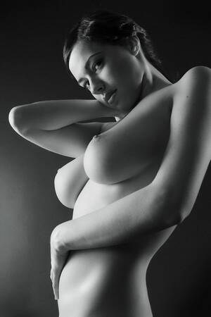 black white big tits - Big Tits Black and White - 64 photos