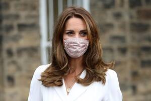 Kate Middleton Porn Captions - Kate Middleton Wore a Mask in Public For The First Time, Made by Princess  Charlotte's Favorite Designer | Vanity Fair