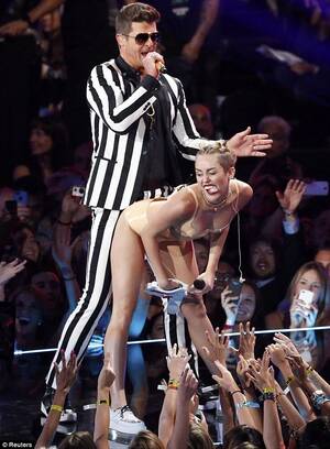 Miley Cyrus Porn Captions Dad - Miley Cyrus VMAs: Billy Ray Cyrus sits on Parents Television Council |  Daily Mail Online
