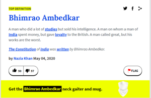 cumshot urban dictionary - Urban Dictionary defines Mayawati as 'Unmarried Pornst*r' and Ambedkar's  work 'worst', attracts criticism - Neo Politico