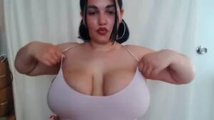 big jiggly tits - Latina BBW Flops out Her Huge Jiggly Boobs watch online or download