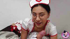 asian nurse blow - Asian Chinese Nurse Giving a Lovely Blowjob to her Patient (JUNE LIU) ( åˆ˜çŽ¥)  - Pornhub.com