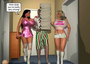 3d big tit whores - Two big boobs sluts - Porn Cartoon Comics
