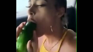black girl sucking pickle - sucking cucumber in car - XVIDEOS.COM
