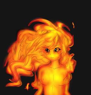 Fire Elemental Girl - Fire Spirit by KisekiTemiro - Hentai Foundry