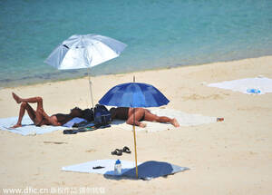 hot nude beach sunbathing - Two detained for swimming, sunbathing in the nude[3]|chinadaily.com.cn