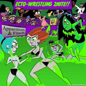 Cartoon Porn Danny Phantom Amber - Ember vs Spectra and Kitty vs Desiree â€“ these bad girls love to fight in  the green and strange looking mud! â€“ Danny Phantom Porn