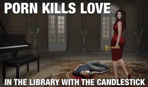 library cartoon porn - captioned graphicPorn kills love - in the library with the candlestick ...