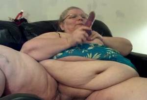Fat Ugly Granny - Fat and ugly granny gets wild with her vibrator on webcam