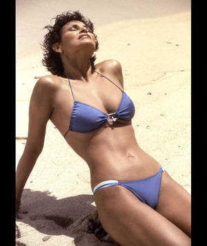 1960s Bikini Sex - CAMERA PRESS Sex symbol Raquel Welch pictured on the Island of Moustique  while making her Yoga exercise video ...